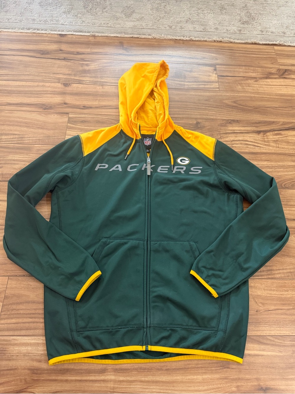 NFL Green & Gold Packers Full-Zip Hoodie Jacket